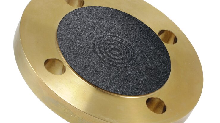 Flanschdruckmittler mit einer PFA Beschichtung.