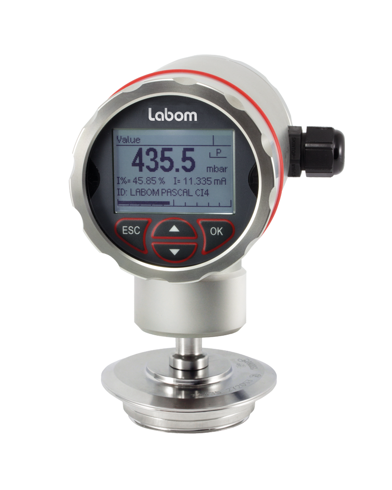 Pressure transmitter PASCAL Ci4 (Series CI4110) for diaphragm seal operation (hygienic) for relative and absolute pressure measurement.